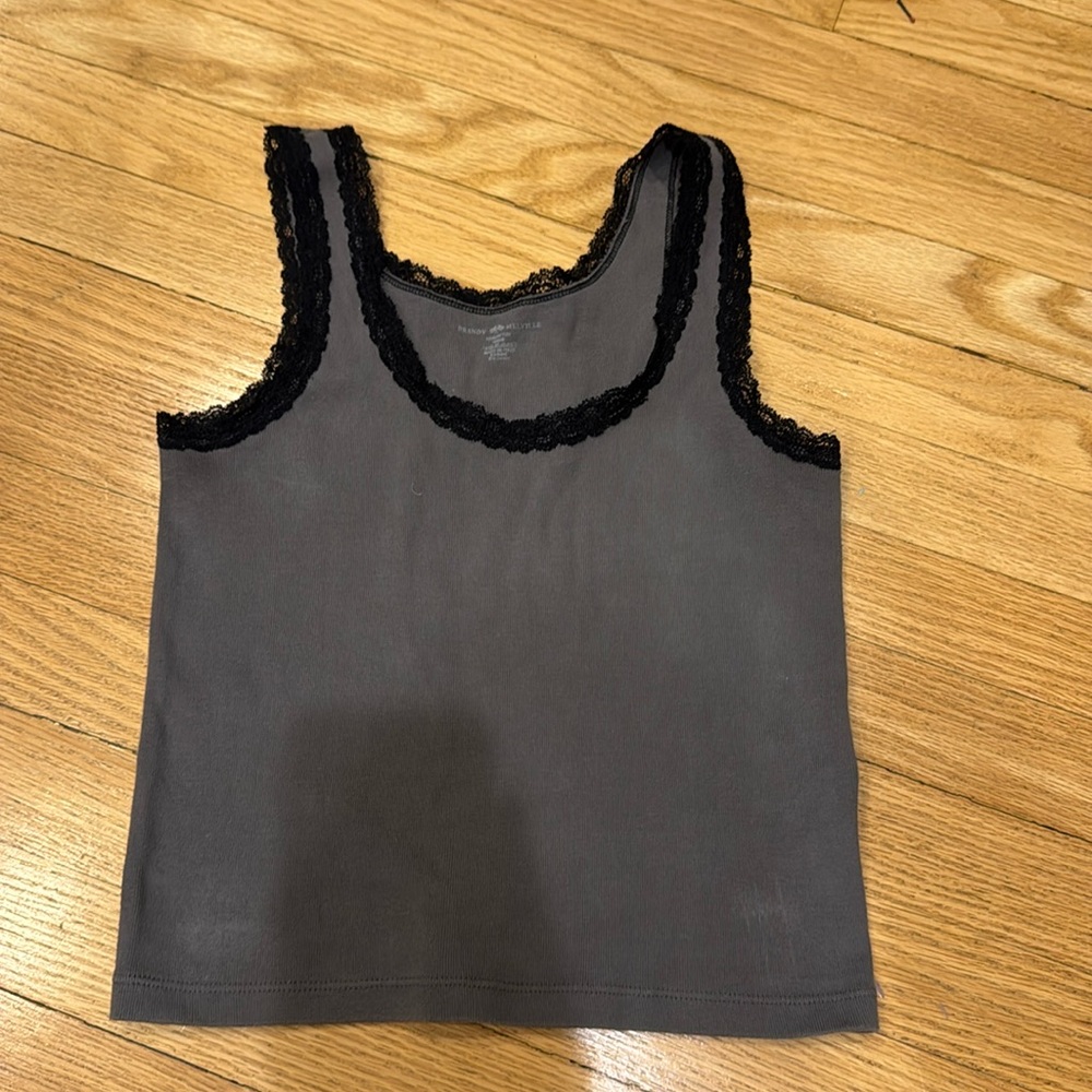 Dark Grey Brandy Melville Tank Top